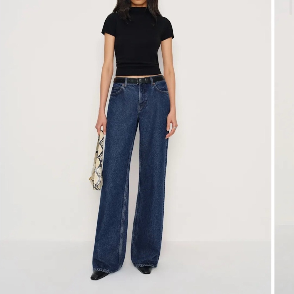 Reformation Cary Low Rise Slouchy Wide Leg (cleary wash)